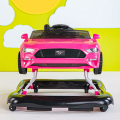 Bright Starts Ways To Play Walker Ford Mustang 4-In-1 Walker - Pink