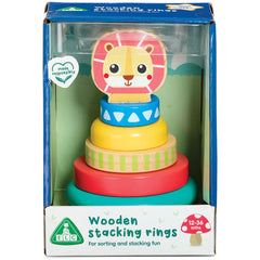 ELC Classic Wood Lion Stacking Rings