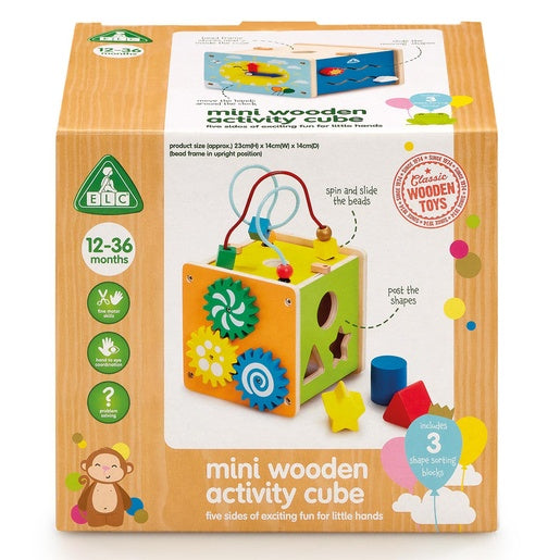 ELC Small Wooden Activity Cube