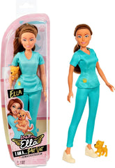 دمية إيلا ذات المظهر الأنيق والطبيبة البيطرية من مجموعة دريم إيلا