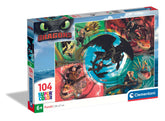 Clementoni 104-pieces Puzzle Dragons Trainer