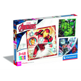Clementoni Puzzle Marvel Avengers 3x48-pieces