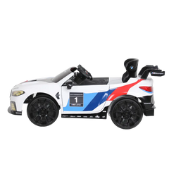 Rollplay BMW M8 GTE Racing 12V RC Ride-On for Kids - White