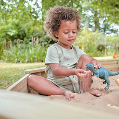 Plum Treasure Beach Wooden Sandpit-Natural