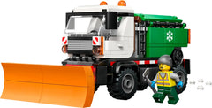 Lego City Snowplow Truck Building Set with Driver & Minifigure