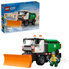 Lego City Snowplow Truck Building Set with Driver & Minifigure