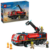 Lego City Airport Fire Truck Rescue Vehicle Building Set