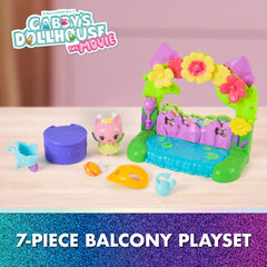Gabby’s Dollhouse Queen Kitty Fairy Garden Balcony