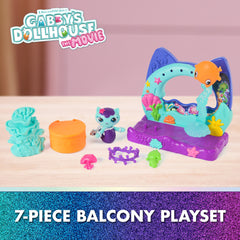 Gabby’s Dollhouse Queen Kitty Fairy Garden Balcony