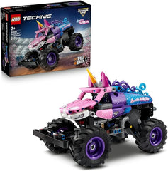Lego Technic Monster Jam Sparkle Smash Pull-Back Truck Unicorn Themed Toys for KIds