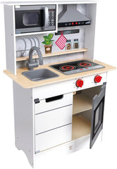 HAPE Super Serve Kitchen Playset for Kids Pretend Cooking & Roleplay Toy Set