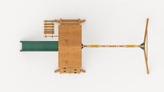 Kiddoro Hilltop Height Outdoor Playset - Adventure Swing Set for Children