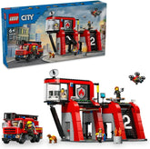 Lego Fire Station with Fire Truck 60414