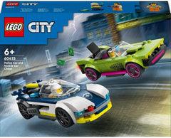 Lego Police and Muscle Car Chase