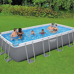 Bestway Power Steel Rectangular Pool Set 5.49m x 2.74m x 1.22m (18' x 9' x 48")