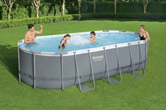 Bestway Powersteel Oval Pool Set 5.49m x 2.74m x 1.22m (18' x 9' x 48")