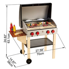 Hape Gourmet Grill With Food Playset for Kids
