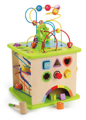 Hape Country Critters Play Cube Wooden Activity and Learning Toy for Kids