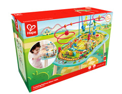 Hape Interactive Twisting Railway Maze Educational Wooden Activity Table