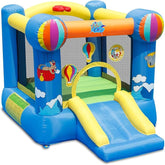 Happy Hop Hot Air Baloon Slide And Hoop Bouncer