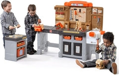 Step2 Pro Play Workshop & Utility Bench with Drill & Tools Playset for Kids