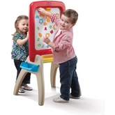 Step2 لوح رسم ثلاثي الأطراف للطفلين أحمر