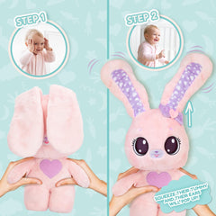 Peekapets Bunny Plush Pink Violet