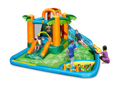 Happy Hop The Oasis 7-in-1 Inflatable Playground 430x375x205cm