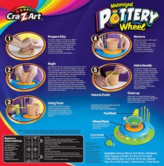 Crazart Motorized Pottery Wheel Battery Operated