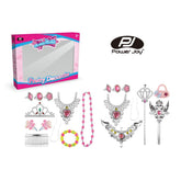 Power Joy GlamGlam Princess Dress-Up Jewelry Roleplay Set for Kids
