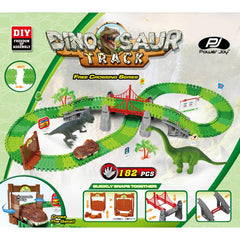 Power Joy Magic Track Dinosaur 182-pieces Battery Operated