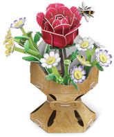 3D Puzzle Rose Flower Bouquet 120 Pcs