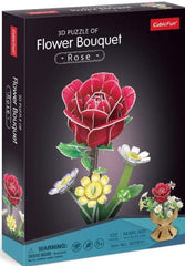 3D Puzzle Rose Flower Bouquet 120 Pcs