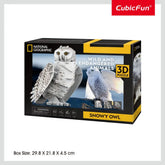 National Geographic 3D Puzzle Snowy Owl 62-pieces