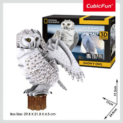 National Geographic 3D Puzzle Snowy Owl 62-pieces