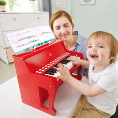 Hape Learn with Lights Piano Red Interactive Music Playset for Kids