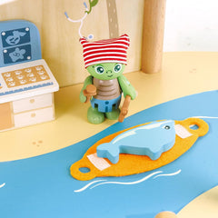 Hape Ocean Rescue Playset Wooden Sea Rescue Toy for Kids