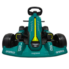 Aston Martin F1 Team 12V Electric Go-Kart V2 for Kids Ride-On