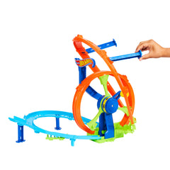 Hot Wheels Car Track Launch & Loop Stunt Playset with 1 Vehicle
