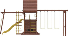 Discovery Den Monkey Bar Swing Set - Multi-Activity Outdoor Play for Kids