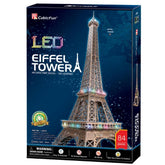3D PUZZLE LED EIFFEL TOWER 84-PIECE, BAT