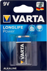 VARTA Longlife 9V Alkaline Battery for Toys and Devices
