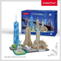 ألغاز ثلاثية الأبعاد من CUBICFUN - سلسلة مدن - نيويورك C