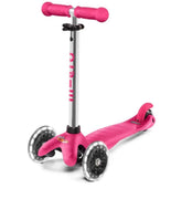 Mini Plus LED Pink Scooter Ride-On for Kids