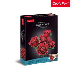 3D Puzzle Rose Flower Bouquet 265 Pcs