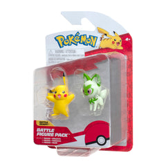 Pokemon Battle Figure Pikachiu + Sprigatito 2 Pack
