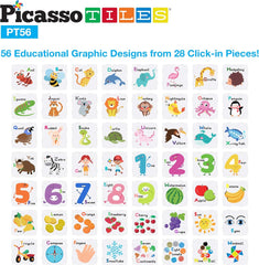 Picasso Magnetic Tiles Fundamental & Cognition Set 56-pieces