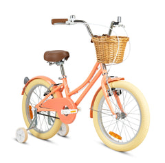 Rizz 20-Inches Peach Kids Bicycle - Platinum Girls