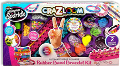 Shimmer ’n Sparkle Cra-Z-Loom Deluxe Rubber Band Bracelet-Making Case for Kids