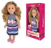 Hayati Girl 18 Inch Fashion Doll with Sand Bow Dress for Kids